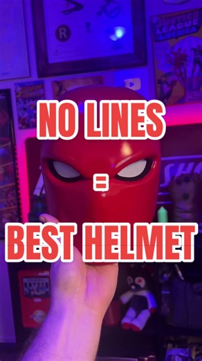No Lines = Best helmet hands down, argue with the wall. #batman #dc #cosplay #redhood