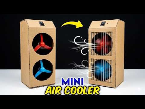Cardboard Mini Air Cooler | Simple DIY Air Conditioner🥶
