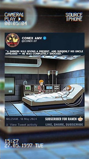 “A shinobi was giving a present, and suddenly his uncle appeared — he was completely shocked.”