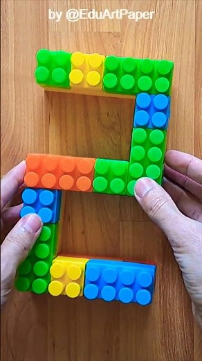 Making Number 2: Learning to Count with Building Blocks #shorts