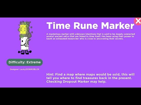 How to get Time Rune Marker - Find The Markers