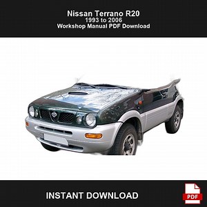 Nissan Terrano R20 Repair Manual PDF Download, Workshop & Service Manual, Maintenance, 1993 to 2006 - Etsy Australia