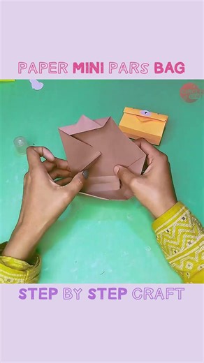 Easy DIY Paper Purse Bag #Shorts #PaperCraft #CraftCircle