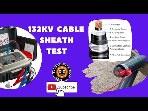 132kv 1C×630sqmm Cable sheath test in 10kv IR (megger)