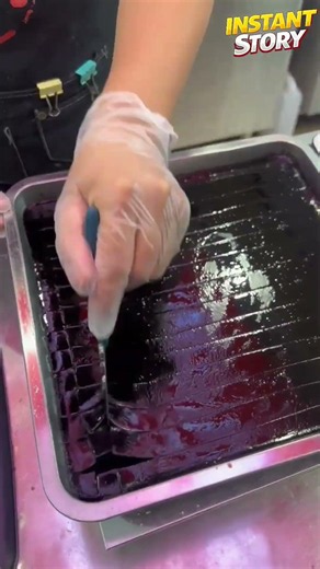 🖤 Satisfying Black Jelly Cutting & Serving! 😍 #shorts