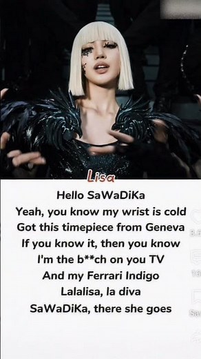 LISA - SaWaDiKa (Lyrics) | LISA SaWaDiKa Lyrics | BLACKPINK LISA | New Song 2026