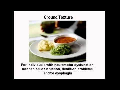Managing Dysphagia – Diet Textures