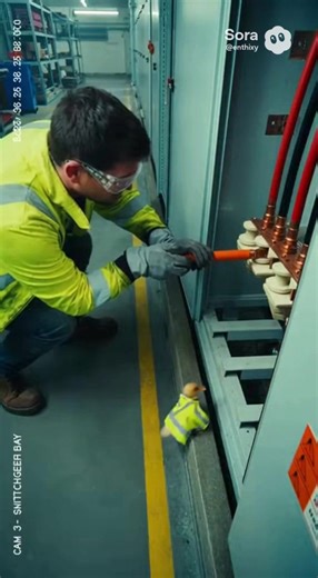 Duckling Electrical Discharge = Ducksaster #electrician #duckling #electricalsafety #funny #duck