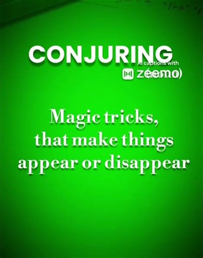 CONJURING meaning Conjuring #conjuring English vocabulary