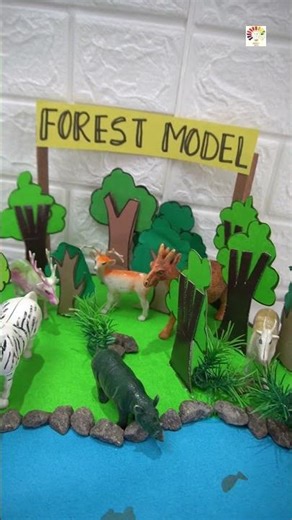 How to Make 3D Forest Model for School Project | Easy DIY Forest Diorama | Science Exhibition Idea