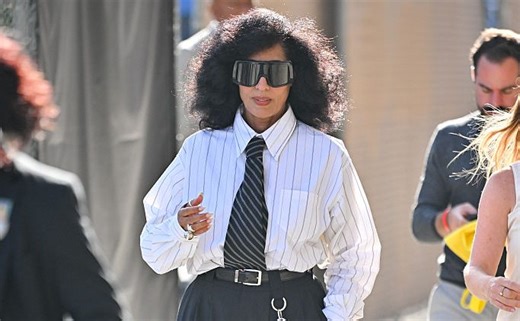 Tracee Ellis Ross Just Made Oversized Transitional Dressing Look Flawless In NYC