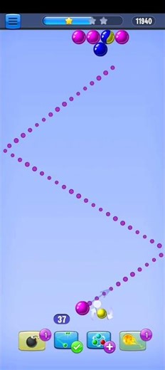 Bubble Shooter Gameplay 🔥 Perfect Shot Level Clear | Satisfying Puzzle Game #shorts