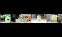 Mix of 4 videos from youtube : SpongeBob FCCD all episodes played at once