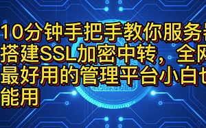 10分钟手把手教你服务器搭建SSL加密中转，全网最好用的管理平台小白也能用