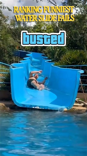 RANKING FUNNIEST WATER SLIDE MOMENTS, Fails #waterslide #waterslidefail #funny #rankingclips