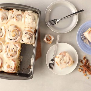 Soft, Moist and Gooey Cinnamon Buns: http://spr.ly/60038WUoc | Allrecipes