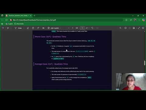 Insertion Sorting Algorithm and It's Relation to Time & Space Complexity