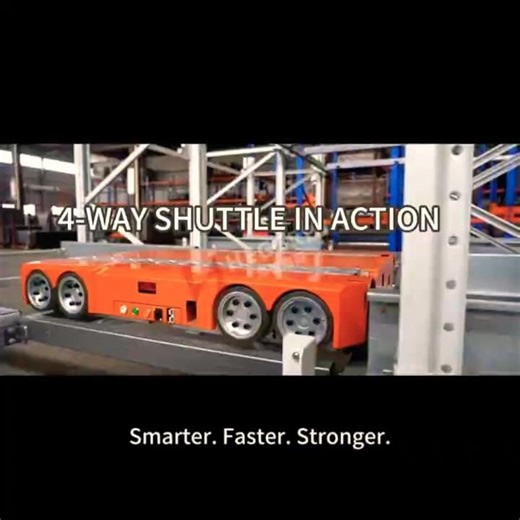 4 Way Shuttle in Action! Next Level Warehouse Automation #smartwarehouse #warehouseautomation