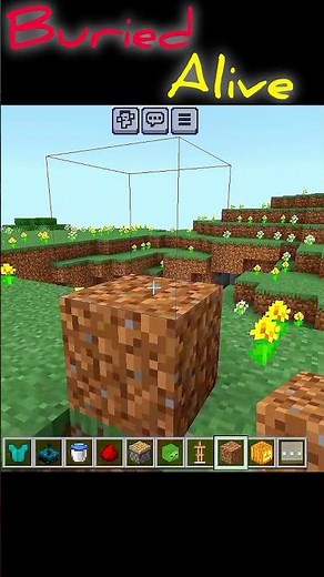 Minecraft buried Alive (build hack) #reelschallenge