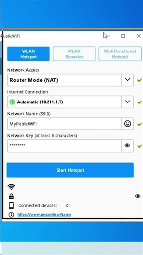 Как раздать VPN с ноутбука на телефон 🔥 My Public WiFi. #vpn #wifi #hotspot #mypublicwifi #shorts