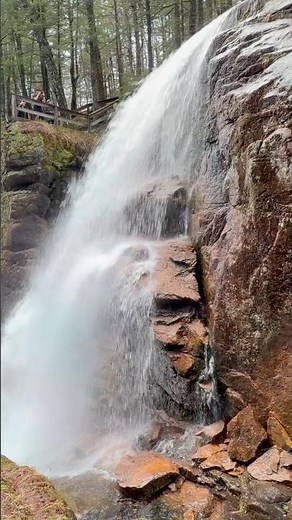 Avalanche Falls 🌊 The Most Incredible Spot in Flume Gorge!