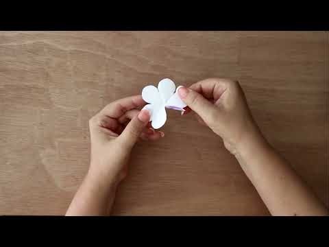 DIY Origami Tea Bag with Strawberry Flower