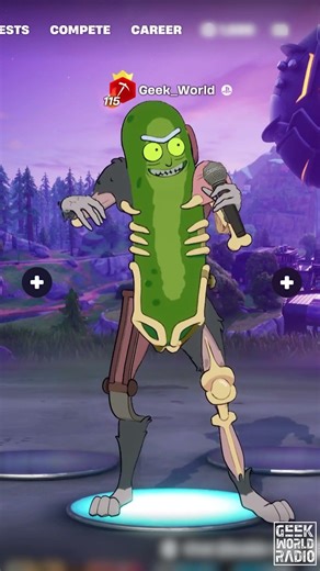 Pickle Rick Get Schwifty #fortnite #emote #rickandmortyedit #ricksanchez #shorts #music #comedy