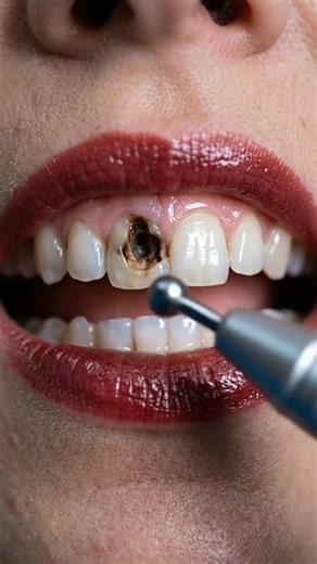 Deep Caries to Veneers: Anterior Tooth Transformation | #dentist #toothcraft #asmr #satisfying