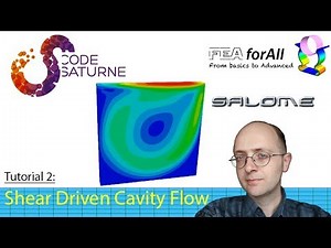 [Salome CFD tutorial 2 ] Shear Driven Cavity Flow with code Saturne