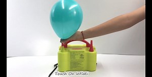 Watch Tuomico Yellow Electric Balloon Pump with Dual Nozzles on Amazon Live