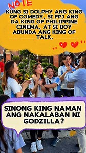 Kung si Dolphy ang King of Comedy, si FPJ ang Da King of Philippine Cinema, at si Boy Abunda ang King of Talk, sinong King naman ang nakalaban ni Godzilla? #Paulinebadidles #reelstrending2025 #fypシ゚reelsvideo #reelstrending #paulinebadidles #foryouシ #bench #BinanLaguna | Pauline Badidles