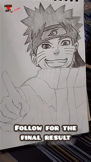 Naruto sketch easily #shorts #naruto