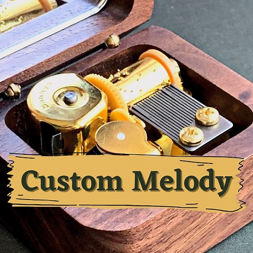 Custom Melody Music Box / Personalized Music Box With a Custom Metal Melody Mechanism / Convert Your Song to Music Box - Etsy