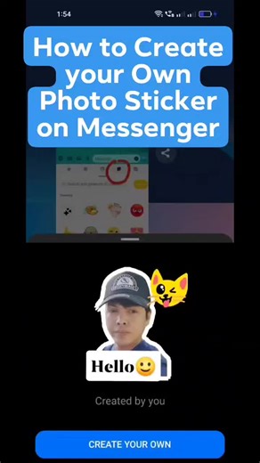 Create Your Own Photo Sticker on Messenger Tutorial