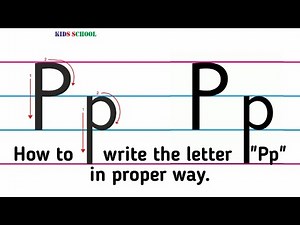 How to write the letter "Pp"