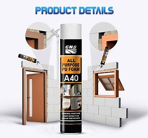 [Hot Item] Can Package 750ml 500ml 300ml Multi Purpose Waterproof Expanding Spray Polyurethane PU Foam Gap Filler