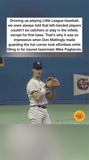 Vintage Bubble Gum on Instagram: "In 1986, New York Yankees starting third baseman Mike Pagliarulo had to leave a game against the Boston Red Sox due to a hamstring injury. Left-handed first baseman Don Mattingly switched from his usual position to third base to replace him for the remainder of the game. On the day, Mattingly made six assists and recorded six putouts while playing both positions defensively. After Pagliarulo’s injury, Mattingly continued to play third base for three more games a
