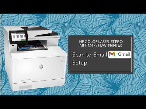 HP Color LaserJet Pro MFP M479 Printer How to Setup & Use Scan to Email Gmail with Embedded Web Serv