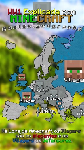WW1 Explicada com Minecraft 🇩🇪 | ##geographythroughmaps #geo #map #mapper #mapping
