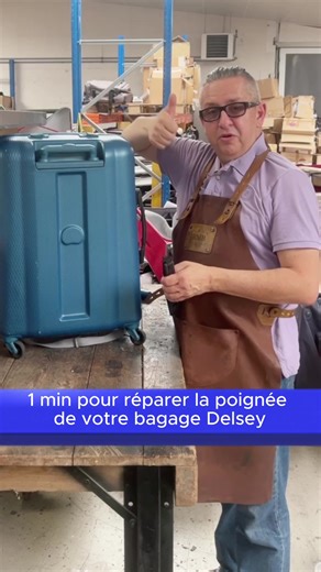Réparer la poignée de son bagage Delsey #bagage #reparation #Delsey #voyage
