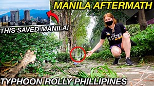 Aftermath of TYPHOON ROLLY in Manila (Did Sierra Madre SAVE the CITY?) | The Juicy Vlog