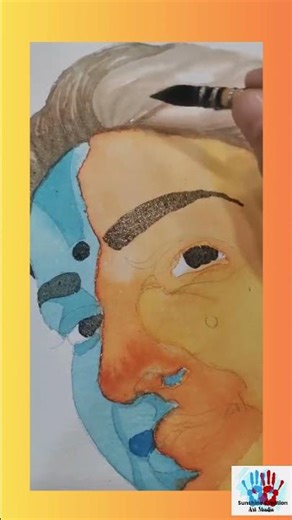 Portrait Week(Day 6) - Portrait in Split Complementary colours