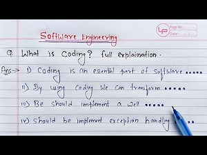 coding standard in software engineering | Learn Coding