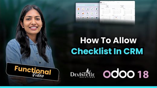 How To Allow Checklist In CRM In Odoo ? | DevIntelle Consulting Service Pvt Ltd.