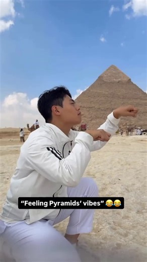 MyEgypt | A dance challenge by Pyramids? 🤔 Credits: @900_won. @c.w___98 @97.10.04 | Instagram