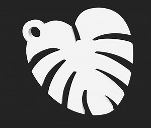 3d Printed Monstera Keychain - Etsy Australia