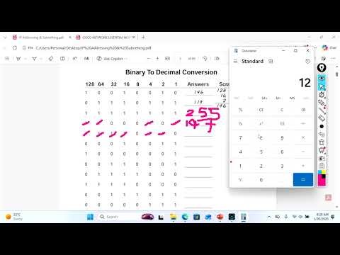 Basic Network Engineer Course Title 11 Binary to Decimal and Decimal to Binary