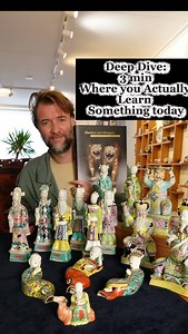**Part 3 — The full 2:58 deep dive 📚 In this video we look at these porcelain figures in detail: the colour palette, how it connects to the Regency taste for Chinese enamels, the modelling, and the identities of the Immortals represented here. It’s a longer format — meant as a reference piece for collectors who want to understand why these figures look the way they do. Save this if you study Chinese porcelain** #chineseporcelain #porcelainfigures #antiquechina #chineseantiques #asianart #cerami