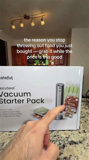 Plateful Electric Vacuum Sealer | Includes Bags & Charger Portable Bag Vacuum Sealer For Food
