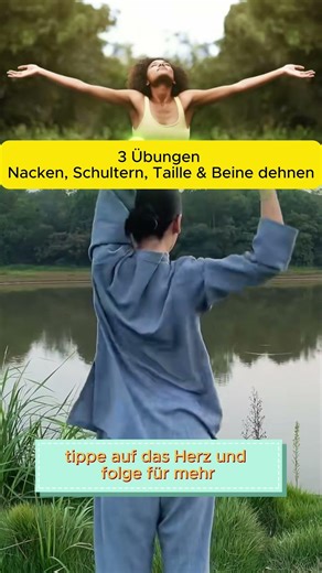3 Morgen-Übungen – Lockere Nacken, Rücken und Beine in wenigen Minuten! #entspannung #deutsch #tcm